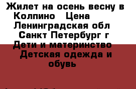 Жилет на осень-весну в Колпино › Цена ­ 600 - Ленинградская обл., Санкт-Петербург г. Дети и материнство » Детская одежда и обувь   